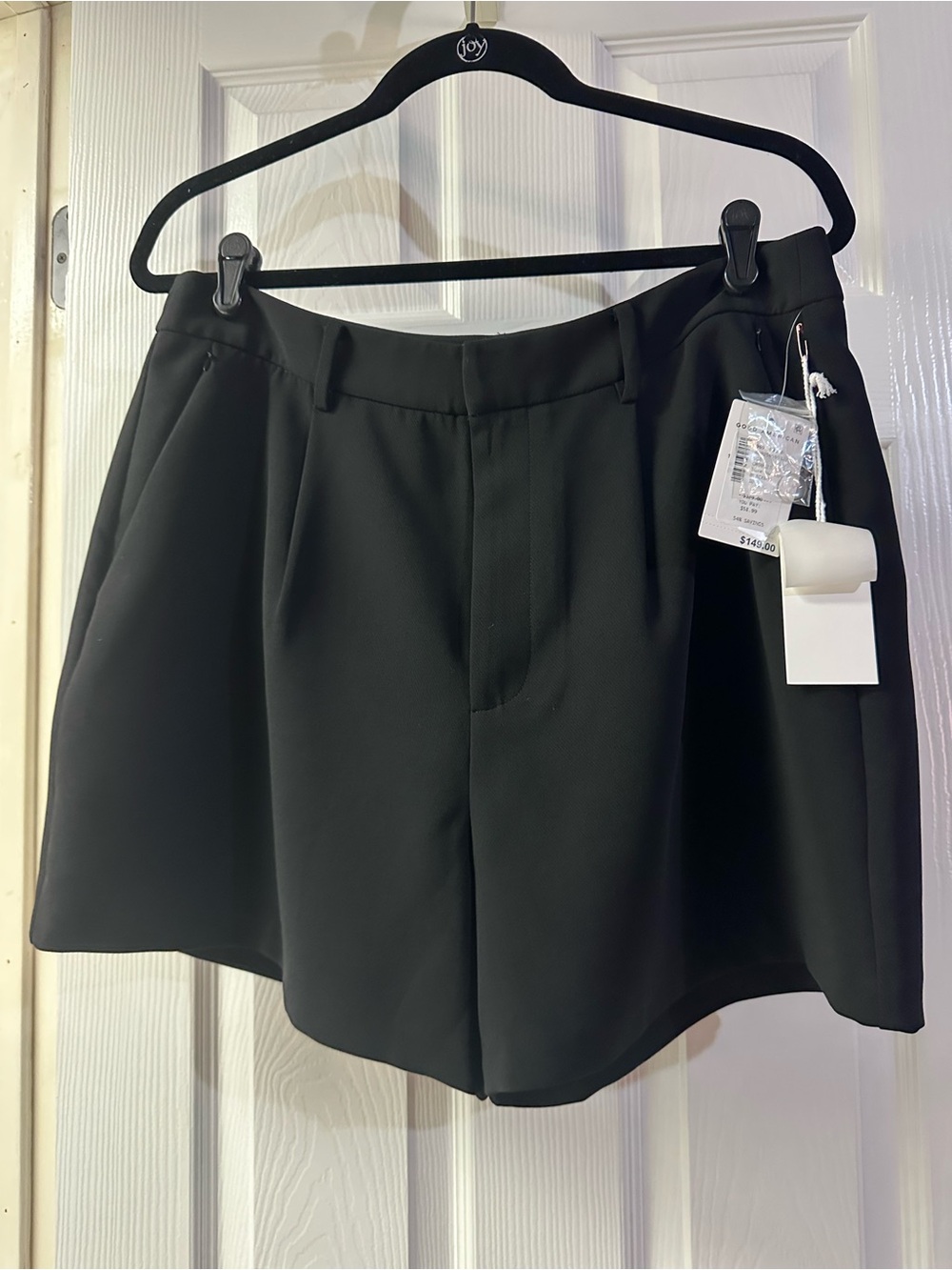 Good American Black Tailored Women's Shorts
